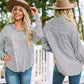 🌟Last Day Promotion 49% OFF🔥Women's Striped Shirt with Elastic Sleeves