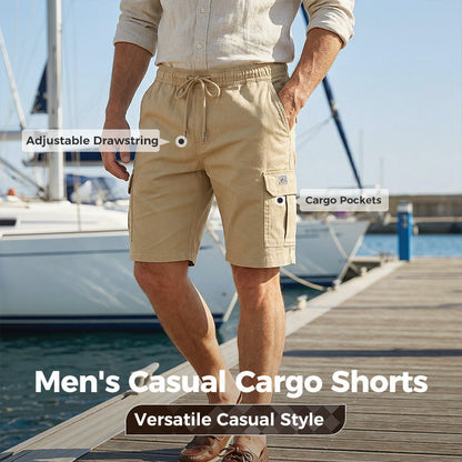 🏆LAST DAY SALE ONLY ￡11.99!!💞50K+ SOLD!💥👴🩳 Lightweight Cargo Shorts – Breathable fabric, knee-length cut. Secure pockets for phone & keys. Comfortable all day long. ✅☀️