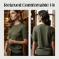 🎁New arrival 50% OFF💥Women's Crew Neck Short Sleeve Knit Top