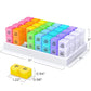 💖Mother’s Day Sale: 50% OFF!💊📅 Daily 31-Day Pill Organizer Travel Case – 🔒📦 4-Week Medication Box with Compartments & Labels, Ideal for Weekly Planning, Vacations & Seniors, Compact Storage
