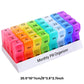💖Mother’s Day Sale: 50% OFF!💊📅 Daily 31-Day Pill Organizer Travel Case – 🔒📦 4-Week Medication Box with Compartments & Labels, Ideal for Weekly Planning, Vacations & Seniors, Compact Storage