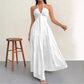 💃New Arrival Special Price:￡15.99!!✨Halter Neck Backless Tiered Maxi Dress