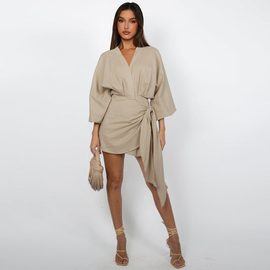 🔥2026 NEW SALES - 49% OFF🔥Women's V-Neck Wrap Dress