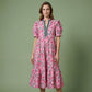 💕SPRING HOT SALE 50% OFF💕Women's Floral Print Puff Sleeve Maxi Dress