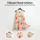 💖Mother’s Day Sale: 50% OFF!💖Women’s Sleeveless Floral Print Pleated Dress