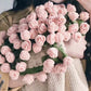 Crochet Rose Bouquet Knitted Blanket