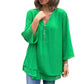 🔥LAST DAY SALE ONLY ￡13.99!!👚✨ Double-Layer V-Neck Zipper 3/4 Sleeves Soft Tops – Elegant Design, Comfortable Fit & Versatile Style 🌸