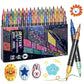 🔥LAST DAY SALE ONLY ￡6.99!!🔥Glitter Brush Markers – dual-tip design, shimmering ink makes cards & crafts sparkle