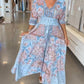 💕SPRING HOT SALE 50% OFF💕Women’s Elegant Floral Drawstring Long Dress