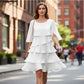 💥Last Day Special Price: ￡13.99!!💥Women's Elegant Layered Ruffle Sleeve Dress