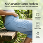 ⏳Limited-time Sale: ONLY ￡13.99!! ✨Womens Lightweight Capris Daily&Travel Quick Dry Cargo Pants with 6 Pockets ✈️👖Adventure-Ready Comfort And Style 🌿