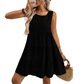💖LAST DAY SALE 65% OFF💖Women’s Casual Sleeveless Plaid A-Line Dress