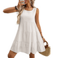 💖LAST DAY SALE 65% OFF💖Women’s Casual Sleeveless Plaid A-Line Dress