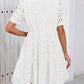 🔥Limited time sale 50% off!!🔥Women’s Lace Dresses Eyelet Casual Flowy Babydoll Swing