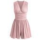 🏖️Summer Cool Deal: ONLY ￡15.99!!🌷👗Women's Sleeveless V-Neck Ruched Waist Romper