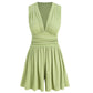 🏖️Summer Cool Deal: ONLY ￡15.99!!🌷👗Women's Sleeveless V-Neck Ruched Waist Romper