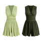 🏖️Summer Cool Deal: ONLY ￡15.99!!🌷👗Women's Sleeveless V-Neck Ruched Waist Romper