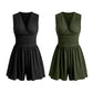 🏖️Summer Cool Deal: ONLY ￡15.99!!🌷👗Women's Sleeveless V-Neck Ruched Waist Romper