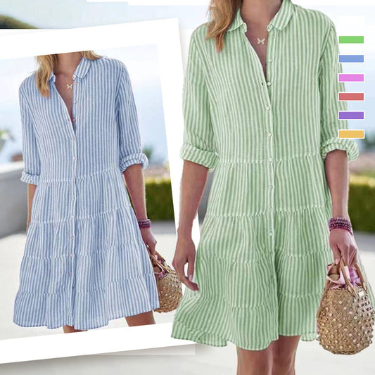 ⏰Last day sale 49% OFF🔥 Women’s Long-Sleeve Striped Shirt👗