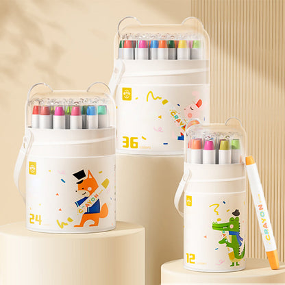 ⏳LAST DAY SALE 70% OFF👍💕Silky Washable Crayons Set for Kids😇🎨