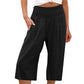 🏖️Summer Cool deal: ONLY ￡13.99!!😌🌿Women’s Lightweight Summer Crop Pants with Elastic Waist – Breathable, Comfortable & Stylish