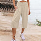 🏖️Summer Cool deal: ONLY ￡13.99!!😌🌿Women’s Lightweight Summer Crop Pants with Elastic Waist – Breathable, Comfortable & Stylish