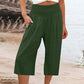 🏖️Summer Cool deal: ONLY ￡13.99!!😌🌿Women’s Lightweight Summer Crop Pants with Elastic Waist – Breathable, Comfortable & Stylish