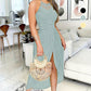 🏖️Summer Hot Special Sale: ONLY￡15.99!💃Sleeveless Irregular Halter Dress For Women