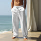 🔥LAST DAY SALE: ONLY ￡13.99!!✨👖Men’s Cotton-Linen Drawstring Trousers – Lightweight, Breathable & Comfort-Fit with Pockets