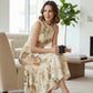 👗New Arrivals 50% OFF💥Women’s Sleeveless Floral Print Casual Dress – Smocked Bodice, Tiered Skirt, Midi Length ✨
