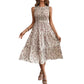 👗New Arrivals 50% OFF💥Women’s Sleeveless Floral Print Casual Dress – Smocked Bodice, Tiered Skirt, Midi Length ✨