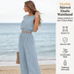 🏖️Summer Cool Deal: 70% OFF!!💃Women's 2-Piece Solid Color Breathable Tank Top & Wide Leg Loose Pants Set