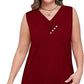 👕2026 Women’s Button Down V Neck Loose Fit Tank Top