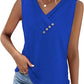 👕2026 Women’s Button Down V Neck Loose Fit Tank Top