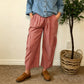 Womens Wide Leg Gingham Striped Plaid Pants Casual Barrel Loose Drawstring Low Waist Palazzo Harem Pants with Pockets