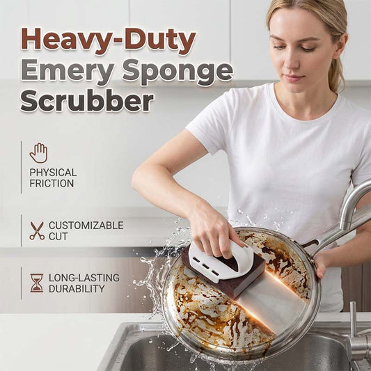 ⏳Last Day-Buy 10 Get 10 Free✨ProClean™ 🧽 Emery Sponge Scrubber – Heavy-Duty Cleaning Made Effortless! 💪Tough on grease and rust, gentle on your hands – the last scrubber you’ll ever need. 🔥🛠️