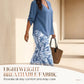 🌿Summer Cool Deal: 49% OFF!!🌿Women's V-Neck Blouse & Printed Wide-Leg Pants Set💃