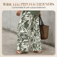 🌿Summer Cool Deal: 49% OFF!!🌿Women's V-Neck Blouse & Printed Wide-Leg Pants Set💃