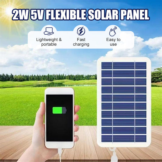 ⏳LAST DAY SALE ONLY ￡13.99 & FREE SHIPPING!!🔥SunFlex™ 2W – Ultra-Thin Flexible Solar Charger (5V USB Output)☀️🔋