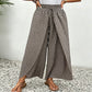 Women's Printed Wide-Leg Drawstring Trousers