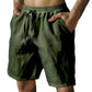 ⏳Summer Limited Sale: ONLY ￡12.99!!☀️Lightweight Cotton-Linen Shorts for Men | Elastic Waist, Summer Essential 🩳🌿
