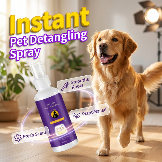 🔥LAST DAY SALE BUY 2 GET 1 FREE!!🔥PawGlide™ Pet Detangler Spray – No Rinse, Instant Tangle Relief for Dogs & Cats 🐾✨