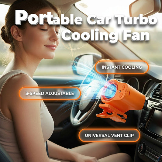 ❄️Summer cool-down deal: just £9.99!!⚡50K+ SOLD!❄️Joytutus Car Clip-On Fan – USB Rechargeable with LED Display, 360° Swivel, 100-Speed Stepless Cooling – Perfect Father's Day Gift 💨🎁