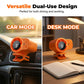 ❄️Summer cool-down deal: just £9.99!!⚡50K+ SOLD!❄️Joytutus Car Clip-On Fan – USB Rechargeable with LED Display, 360° Swivel, 100-Speed Stepless Cooling – Perfect Father's Day Gift 💨🎁