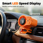 ❄️Summer cool-down deal: just £9.99!!⚡50K+ SOLD!❄️Joytutus Car Clip-On Fan – USB Rechargeable with LED Display, 360° Swivel, 100-Speed Stepless Cooling – Perfect Father's Day Gift 💨🎁