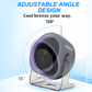 SmartAirly™ Desk/Wall Fan – USB Rechargeable with LED Display 📊 | 100 Speeds, 120° Tilt & Full Oscillation ↔️ | Ultra-Quiet for Bedroom 😴, Office 🖥️ & Camping 🏕️ | Up to 24H Battery ⚡ | UK Designed 💡🇬🇧