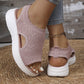 ⏳LAST DAY SPECIAL PRICE: ￡13.99!!💐 Women's Breathable Knit Platform Sandals👡 Air-permeable knit upper, cushioned sole & lightweight comfy summer footwear🇬🇧 ✨