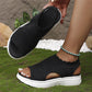 ⏳LAST DAY SPECIAL PRICE: ￡13.99!!💐 Women's Breathable Knit Platform Sandals👡 Air-permeable knit upper, cushioned sole & lightweight comfy summer footwear🇬🇧 ✨