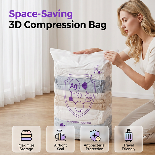🏆 Last Day Special Price £7.99!👍SpaceSaver™ Vacuum Storage Bags – Airtight, Reusable & BPA-Free 🛡️ | Save 75% Space for Clothes, Duvets & Blankets 🏠 | UK-Tested Home Organisation Solution! ♻️