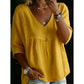 🎁2026 New Arrivals 50% OFF🌸Women's Casual V-Neck Lace Trim Top
